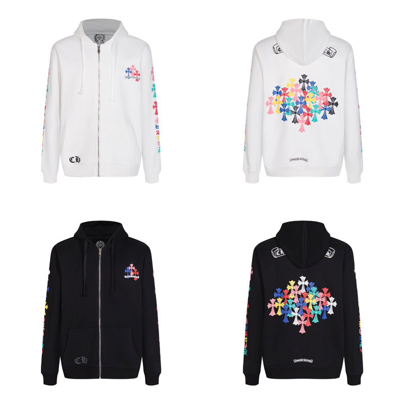 Chrome Hearts New Zip Up Hoodie -5015 — view 1