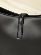 Saint Laurent Le 5 a 7 Hobo Bag in Patent Leather - Black - Women — view 3