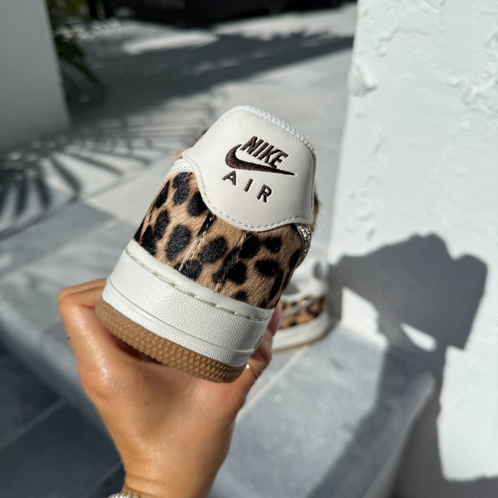 Swarovski x Nike Leopard Air Force 1 Sneakers — view 5