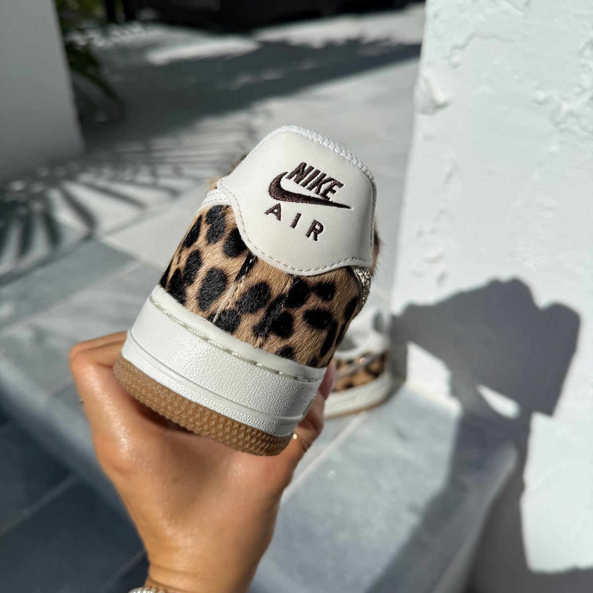 Swarovski x Nike Leopard Air Force 1 Sneakers — view 5
