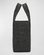 Loewe x Paula's Ibiza Font Tote Small Bag in Raffia — view 5