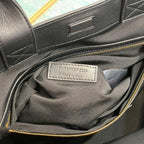 YSL Tag Hobo Bag - Beige/Black — view 6