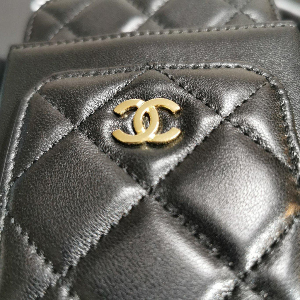 Chanel Lambskin Phone Holder Wallet — view 8