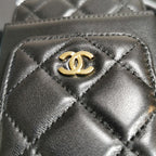 Chanel Lambskin Phone Holder Wallet — view 8