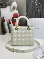 Dior Lady Medium White Bag 24cm — view 2