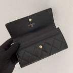 Chanel Caviar Quilted Gusset Flap Wallet — view 6
