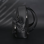 Coach West Backpack – Signature Canvas in Black/Grey - Black/Grey Monogram Pattern — view 8