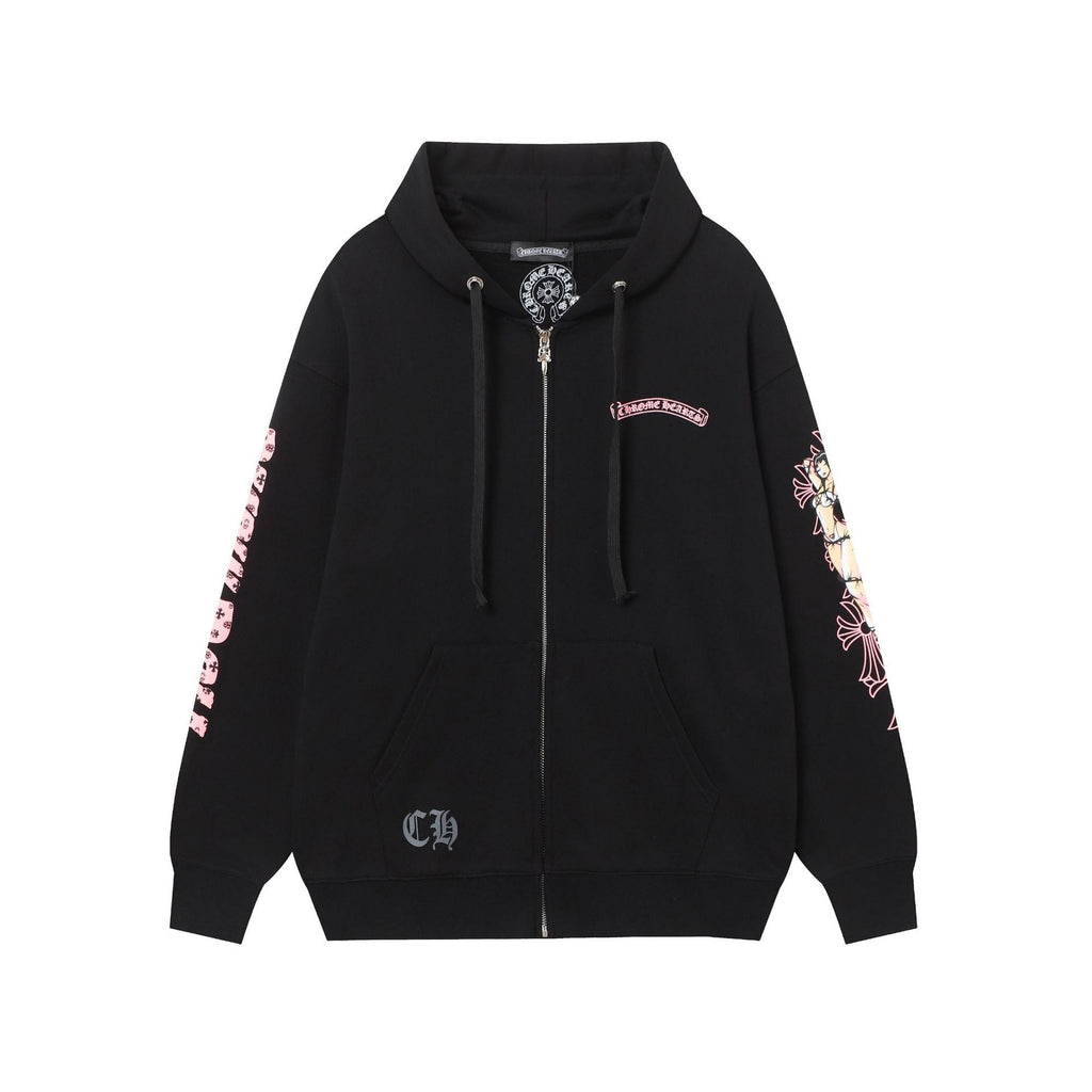 Chrome Hearts New Zip Up Hoodie 8660 — view 3