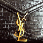 YSL Cassandra Mini Top Handle Bag Black — view 3