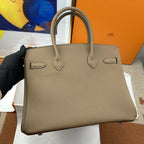 Hermes Birkin 30 Togo Etoupe Bag Silver Hardware Handbags (11.8in30cm) - Grey — view 5