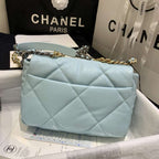 Chanel 19 Small Flap Bag Tiffany Blue — view 4
