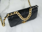 Chanel 19 WOC Wallet On Chain AP0957 Black Flap Bag — view 9