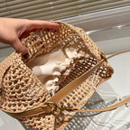 Saint Laurent YSL Raffia Tote Bag — view 14
