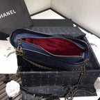 Chanel's Gabrielle Large Hobo Bag - Blue & Brown — view 8