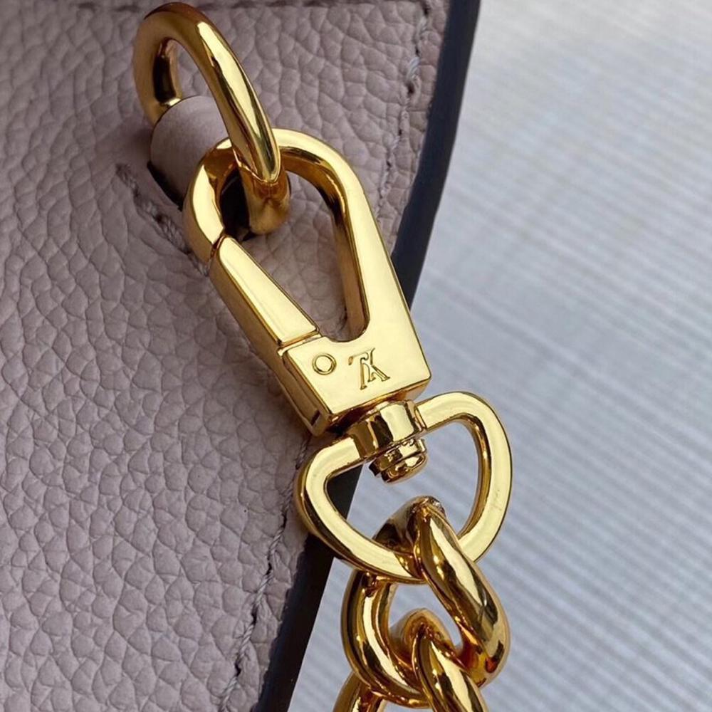 LV Twist Chain Wallet Light Pink Grain Leather — view 7