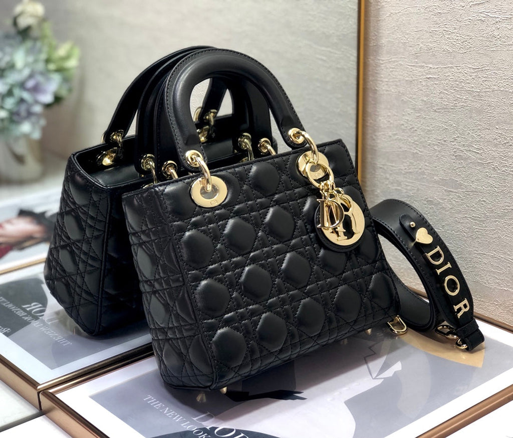Dior Lady My Abcdior Lambskin Bag - Black — view 1