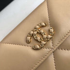 Chanel 19 Quilted Flap Wallet Long Goatskin — view 7