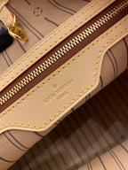 LV Graceful PM Monogram Canvas Tote Shoulder Bag with Leather Trim and Magnetic Closure - Khaki — view 5