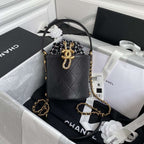 Chanel 2020 Tweed Soul Bucket Bag Black — view 1