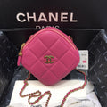 Chanel Lambskin Diamond Cut Pink Bag - Soft Pink — view 1