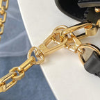 LV Dauphine MM Black Smooth Handbag — view 7