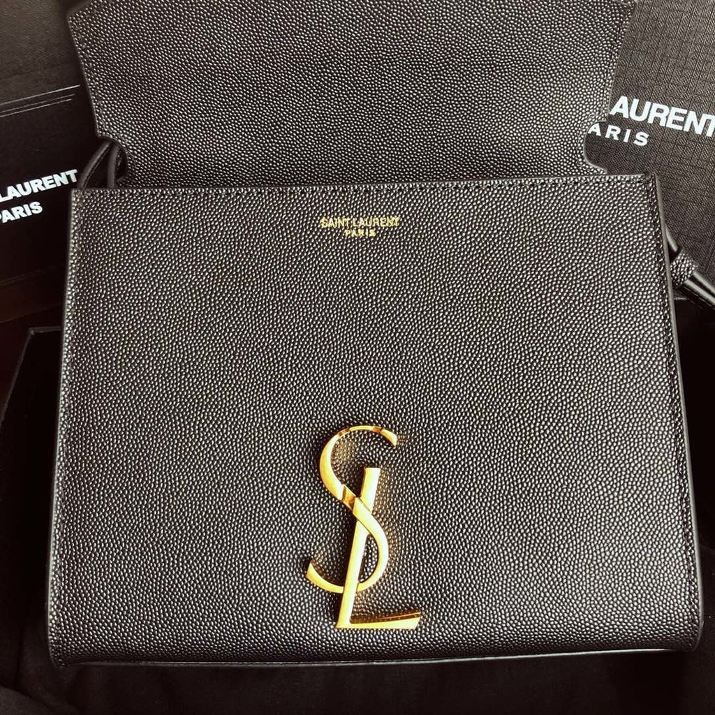 YSL Cassandra Mini Top Handle Bag Black — view 4
