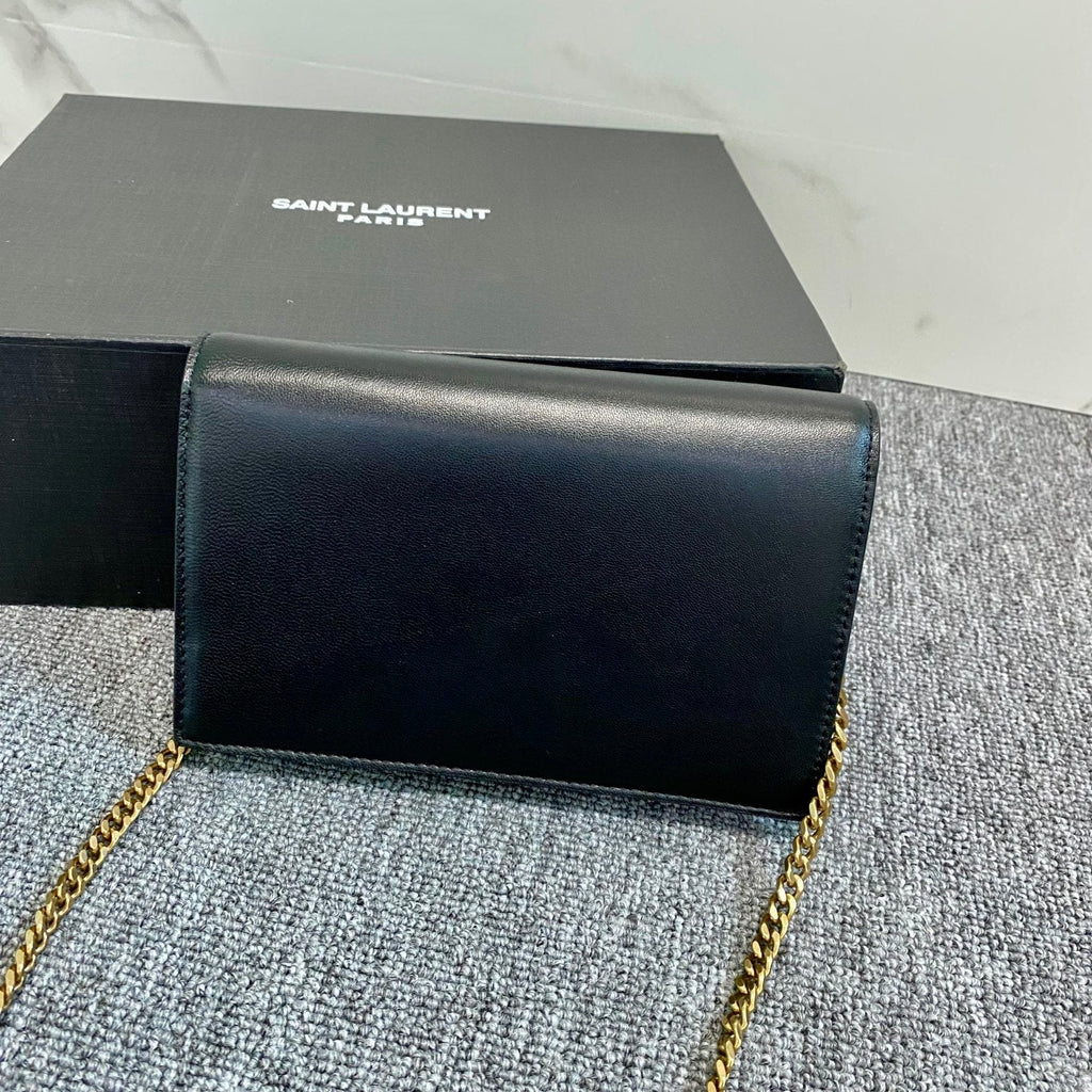 YSL Cassandra Shoulder Black Bag — view 3