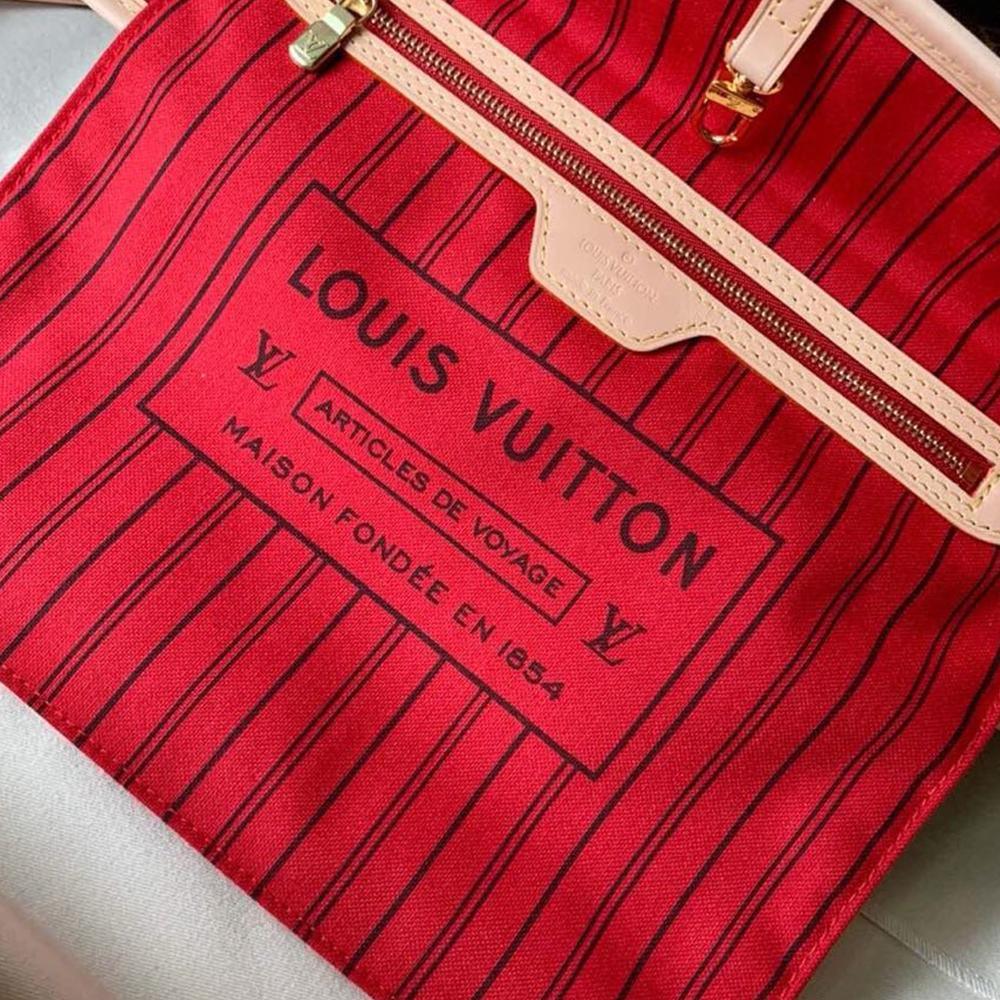 Louis Vuitton Neverfull MM Monogram Canvas Tote Bag — view 10