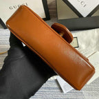 Gucci GG Marmont Mini Bag - Brown Leather — view 5