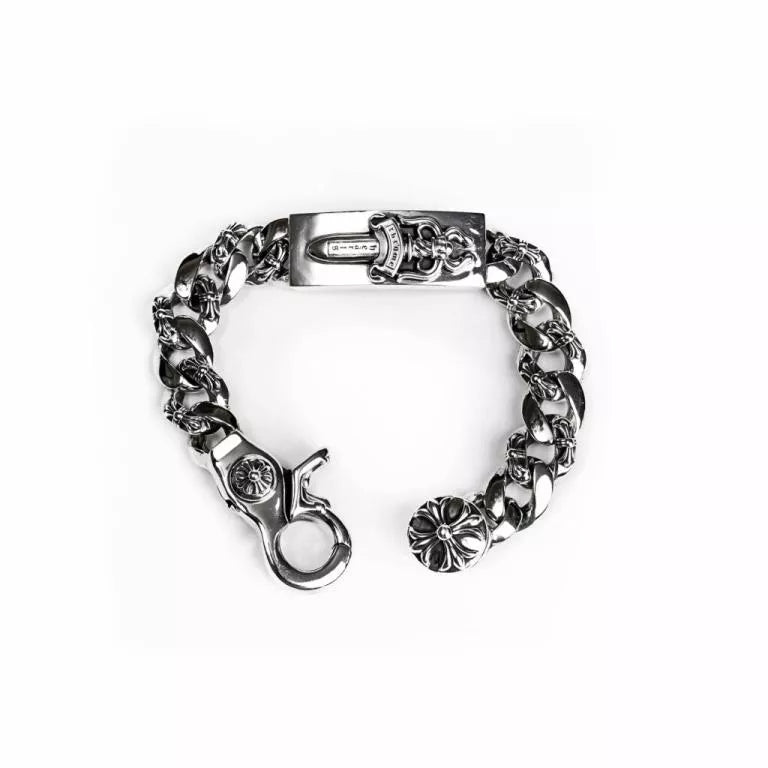 Chrome Hearts DAGGER ID FANCY LINK CLIP BRACELET 6 — view 3