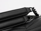 Saint Laurent Loulou Shoulder Bag - Black — view 7