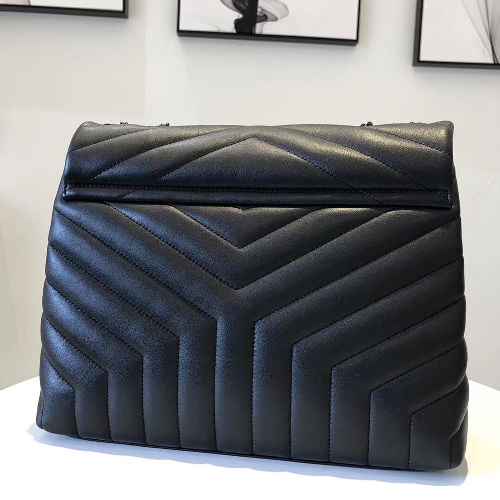 YSL Loulou Small Bag - Nero (Black) — view 4