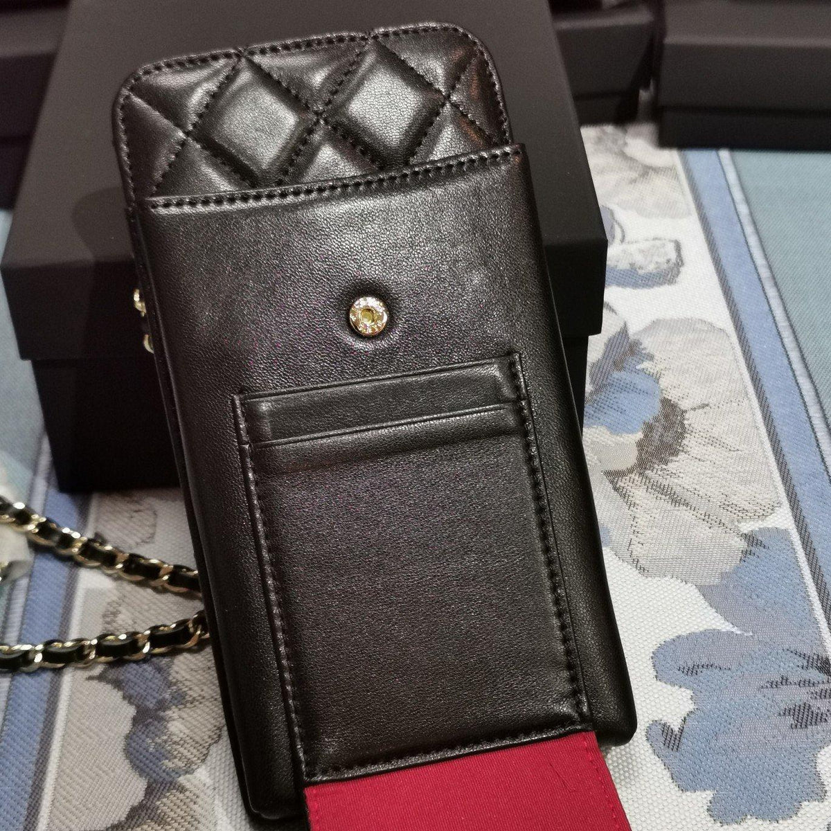 Chanel Lambskin Phone Holder Wallet — view 5