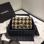 Chanel 19 Tweed Flap Bag Black and Beige — view 2
