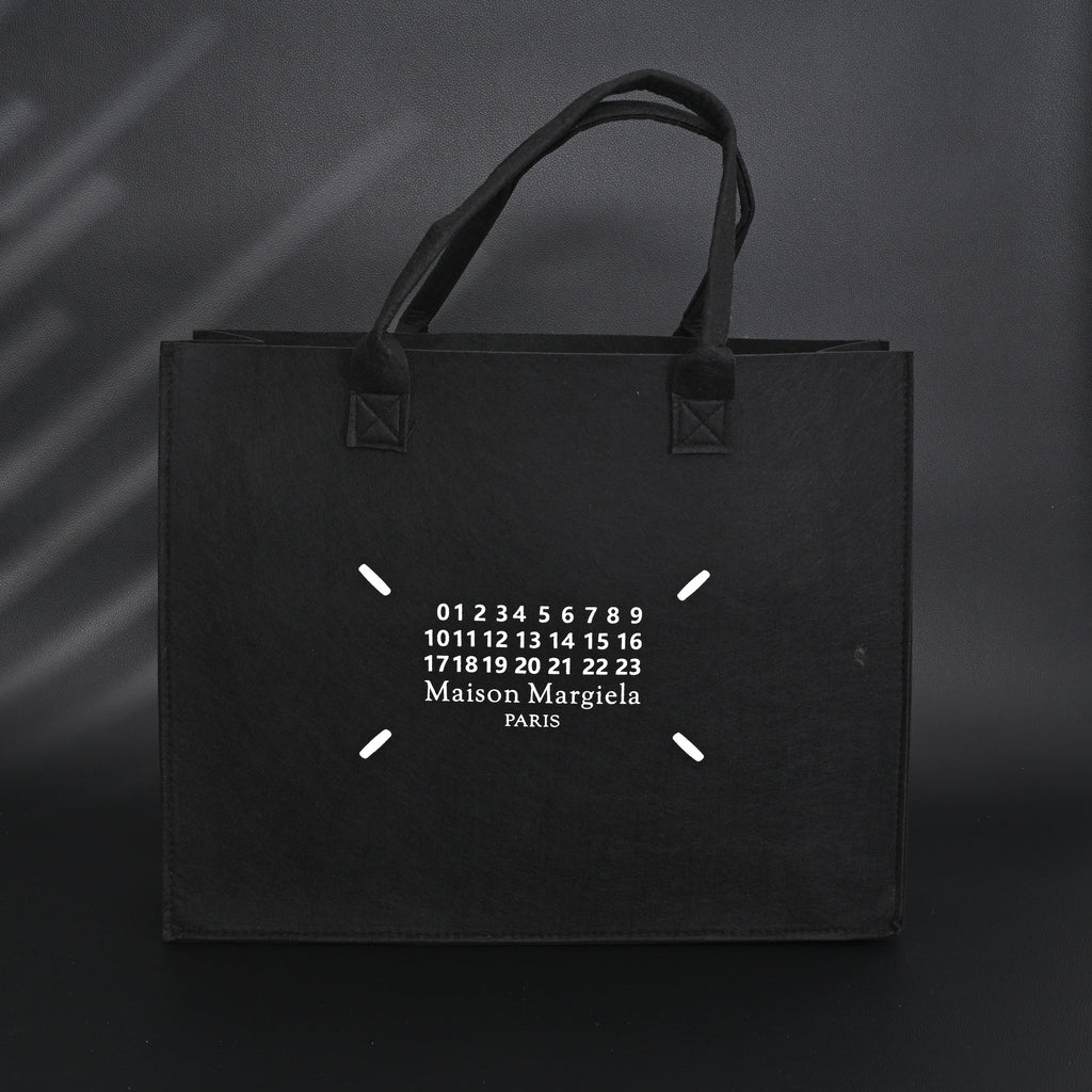 Maison Margiela MM6 Tote Bag – Limited Edition Black Canvas Shopper — view 2