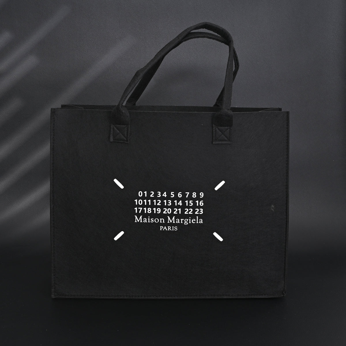 Maison Margiela MM6 Tote Bag – Limited Edition Black Canvas Shopper — view 2