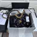 Chanel 19 Sequin Flap Bag Black — view 1