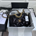Chanel 19 Sequin Flap Bag Black — view 1