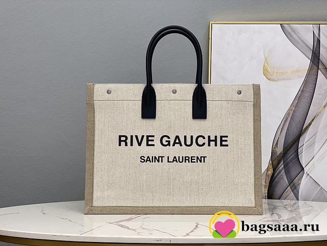 YSL Large Tote Bag - White — view 2