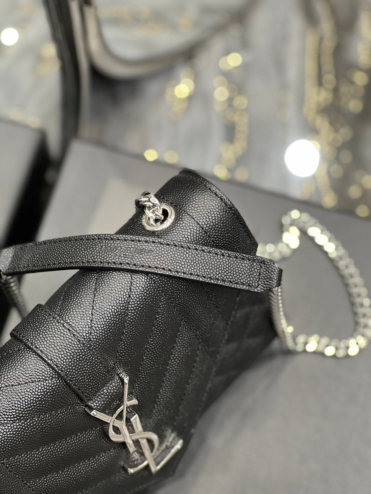 YSL Envelope Bag 21cm 526286 02 - Black — view 4