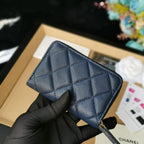 Chanel Coin Wallet Navy Blue — view 5