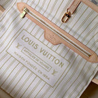 Louis Vuitton Neverfull MM Damier Azur Beige Tote Bag — view 10
