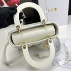 Dior Lady Medium White Bag 24cm — view 5