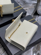YSL Kate 24cm Shoulder Bag - White — view 4