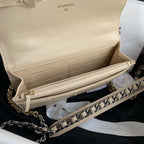 Chanel 19 Wallet On Chain WOC Beige — view 7