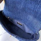 Chanel 19 Denim Large Flap Bag — view 7