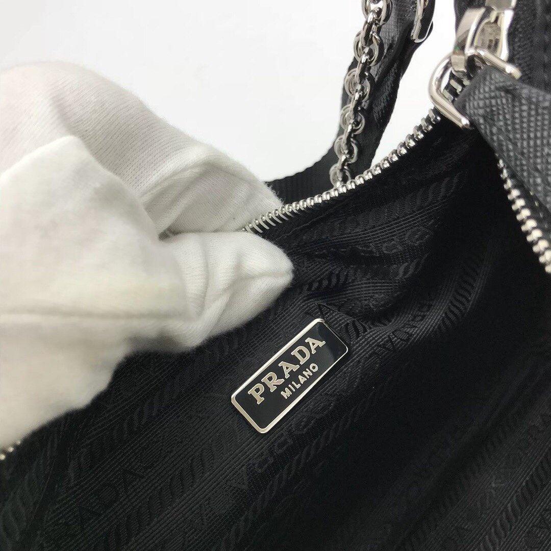 Prada Re-Edition 2005 Re Nylon Bag - Black — view 7