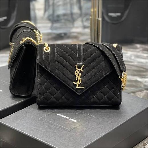 YSL Envelope Bag 24CM - Black — view 6