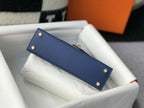 Hermes Handle Bag 19cm Blue — view 5
