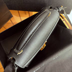 YSL Cassandra Mini Top Handle Bag Black — view 5